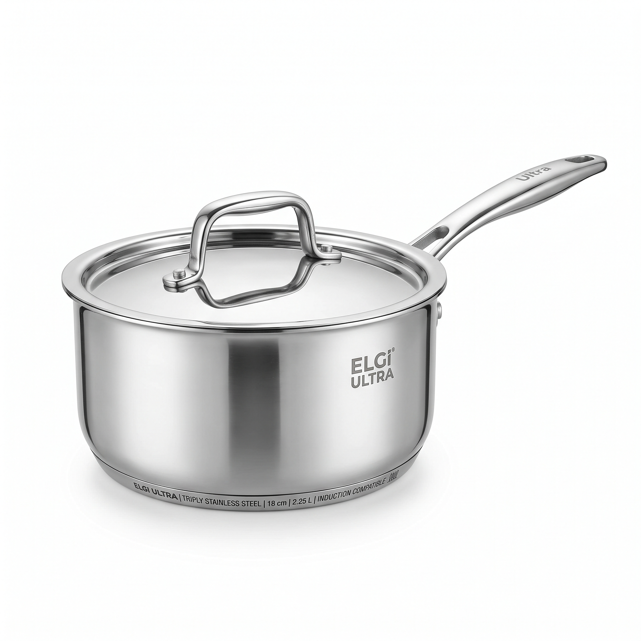 Ultra Triply Sauce Pan 18 SS primary studio view