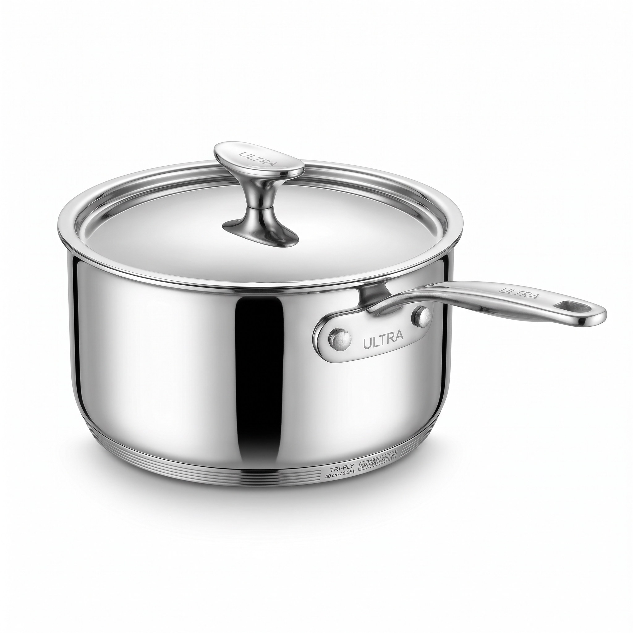 Ultra Triply Sauce Pan 20 SS primary studio view