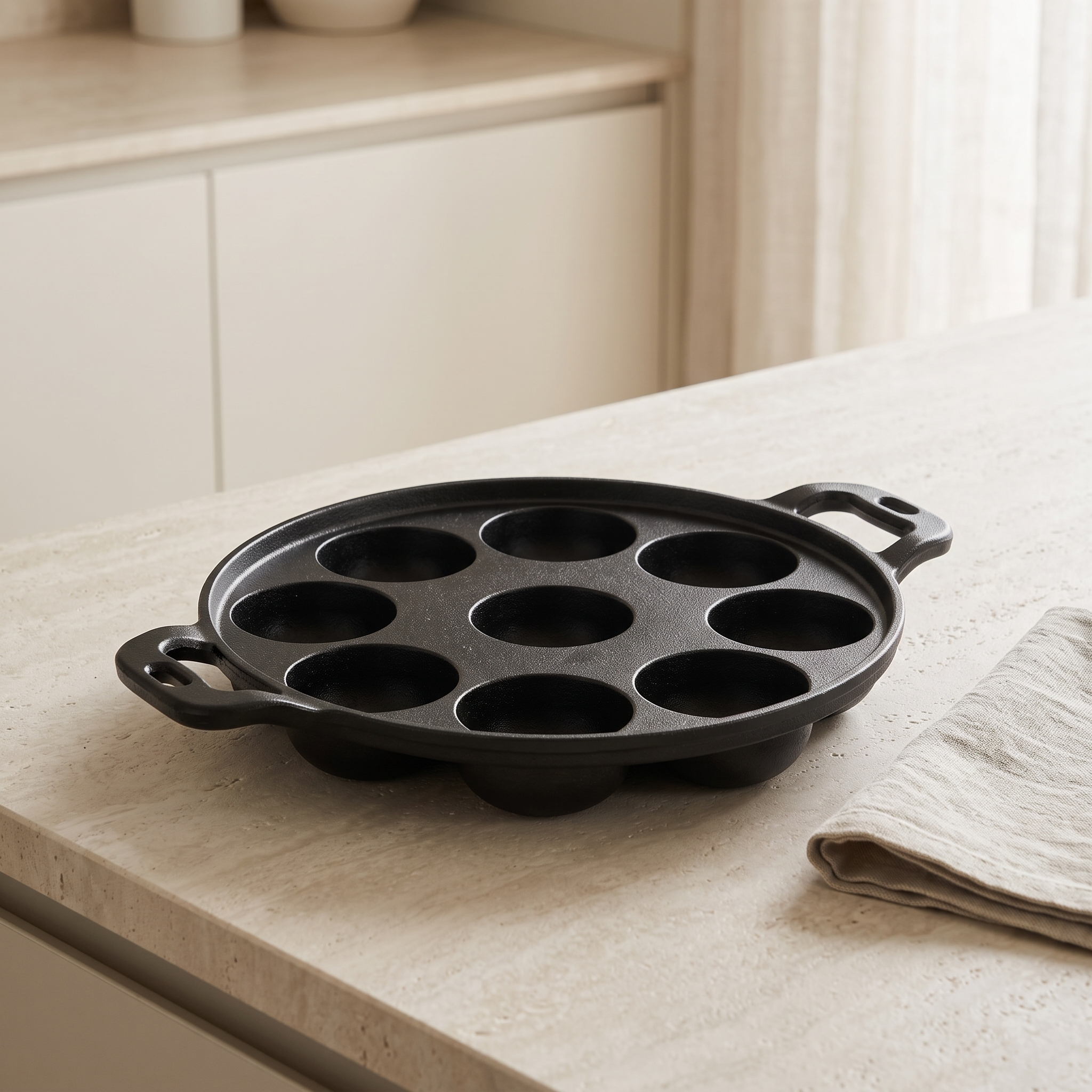 Ultra Cast Iron Paniyaram Kall lifestyle view