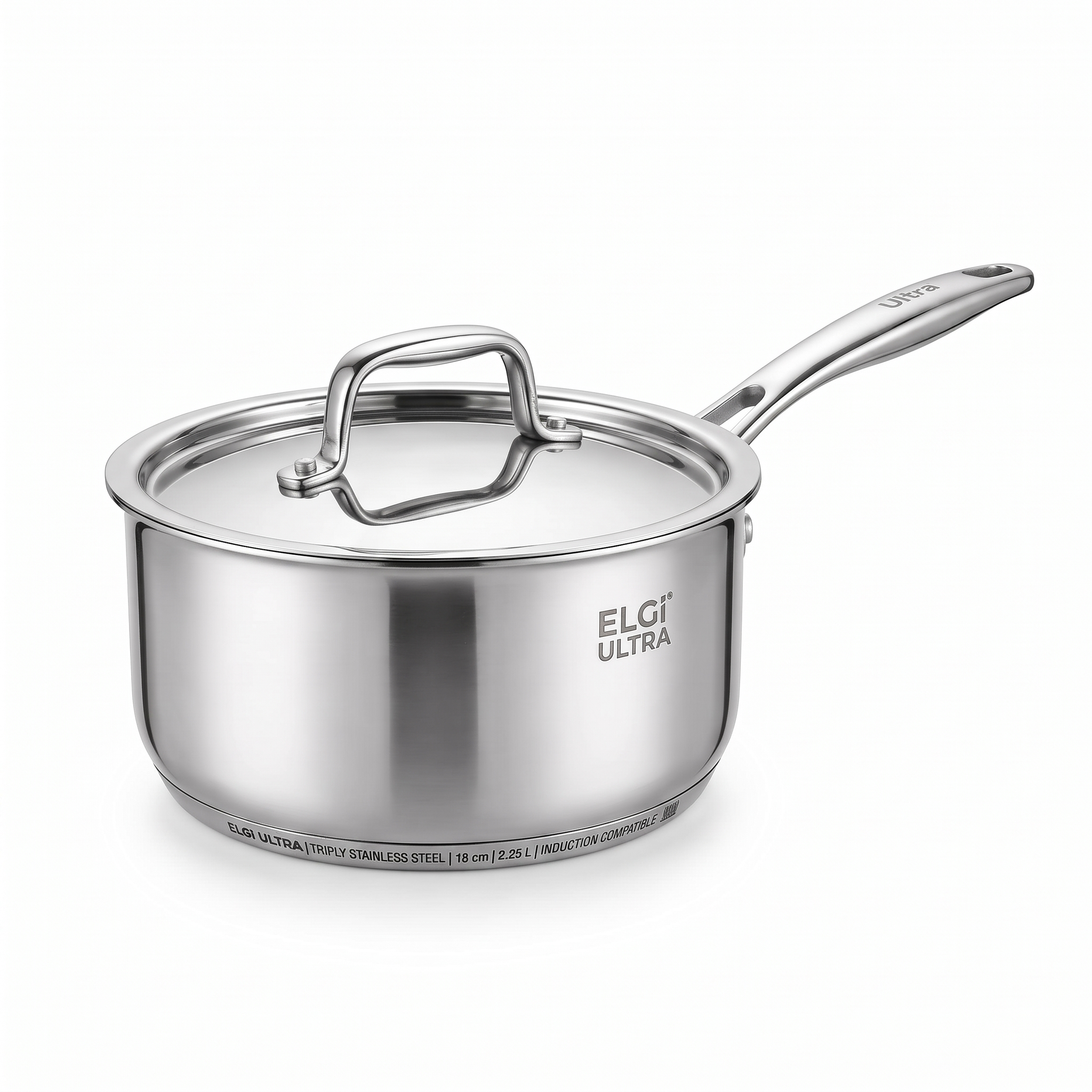 Ultra Triply Sauce Pan 18 SS alternate studio view