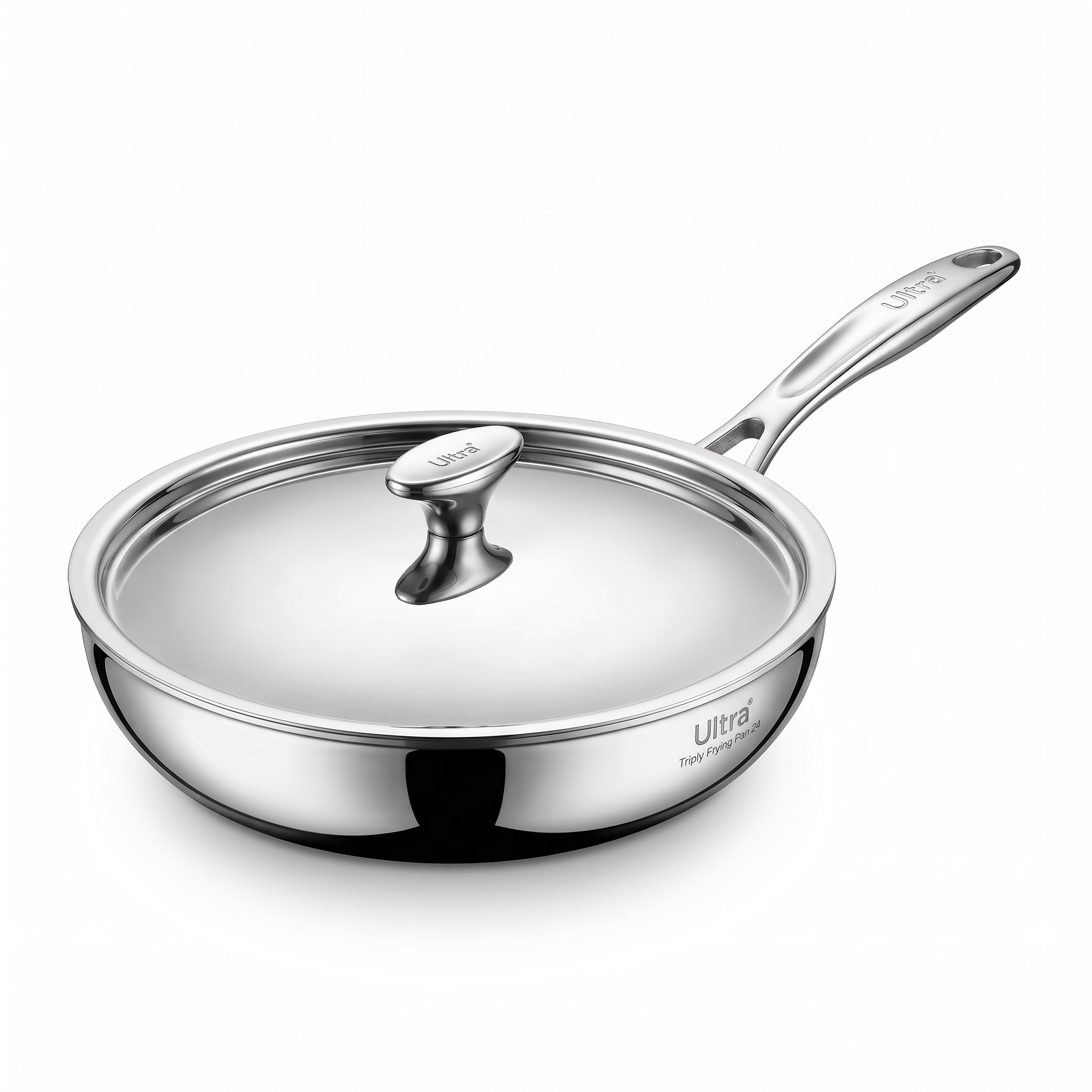 Ultra Triply Frying Pan 24 SS alternate studio view