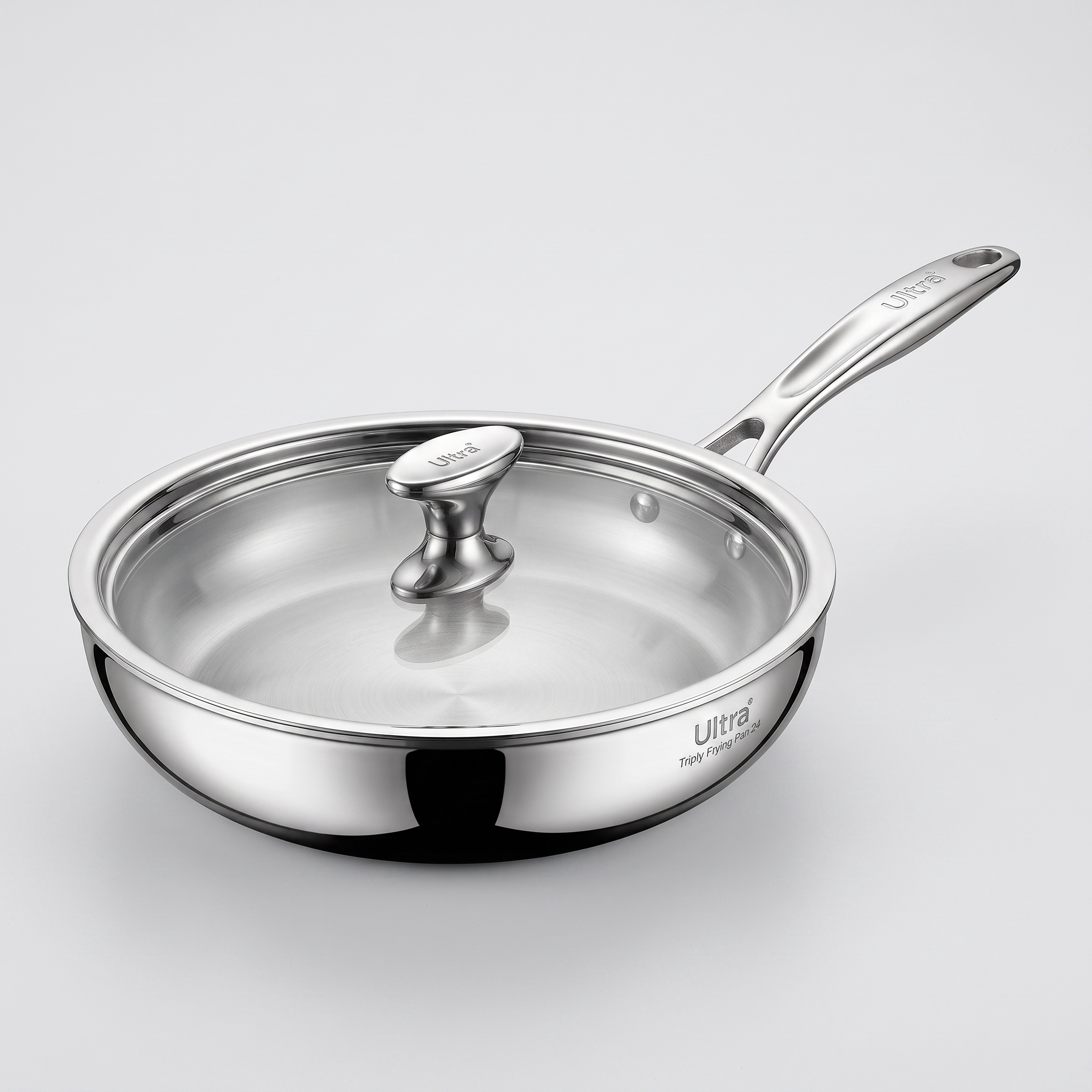 Ultra Triply Frying Pan 24 SS feature detail view